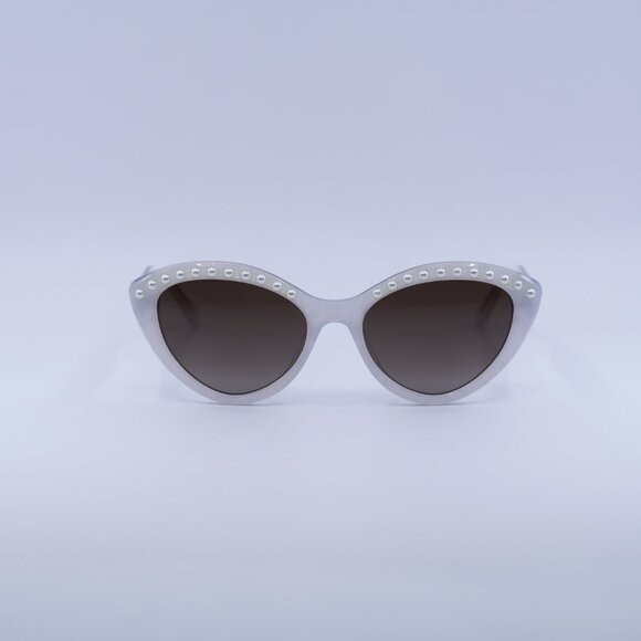 ?️New Kate Spade JUNI/G/S PEARL 0VK6 HA Sunglasses - White Frame, Brown Lenses main image 9
